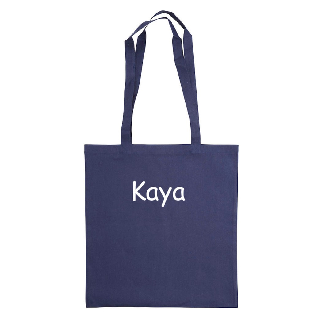 Mulepose med navn - Navy
