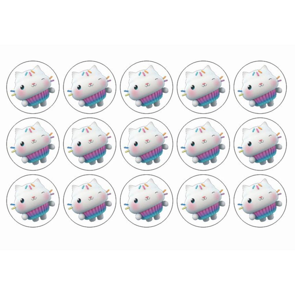 Gabbys Dukkehus muffins sukkerprint - Cakey