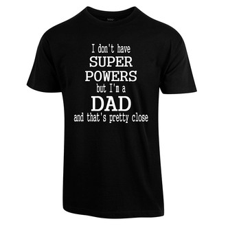 Super powers fars dag t-shirt - Sort