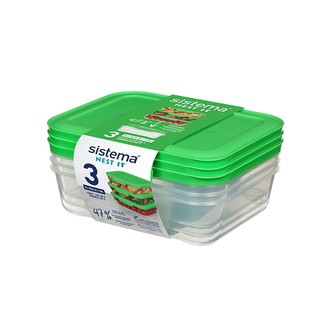 Sistema Nest It 3-pak Meal Prep madkasser 1 L.