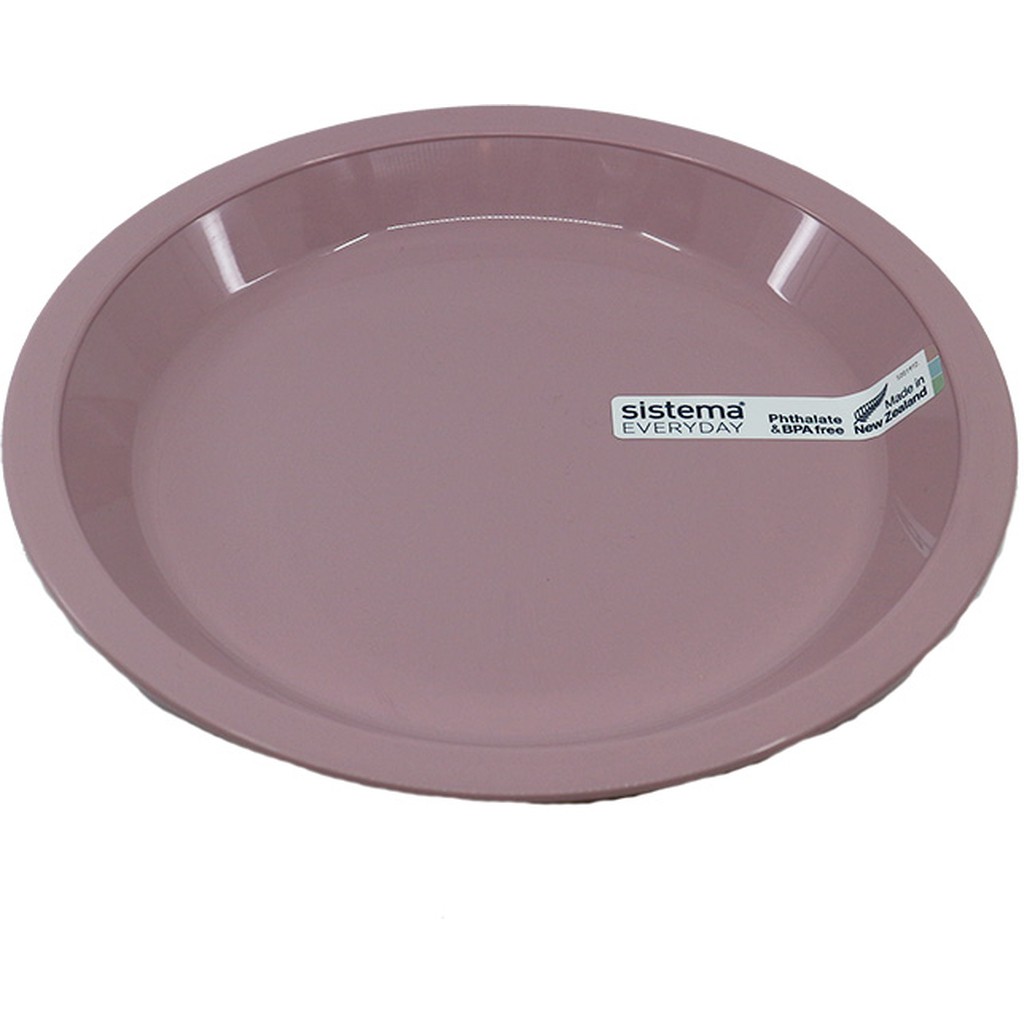 Plastiktallerken fra Sistema - Rosa