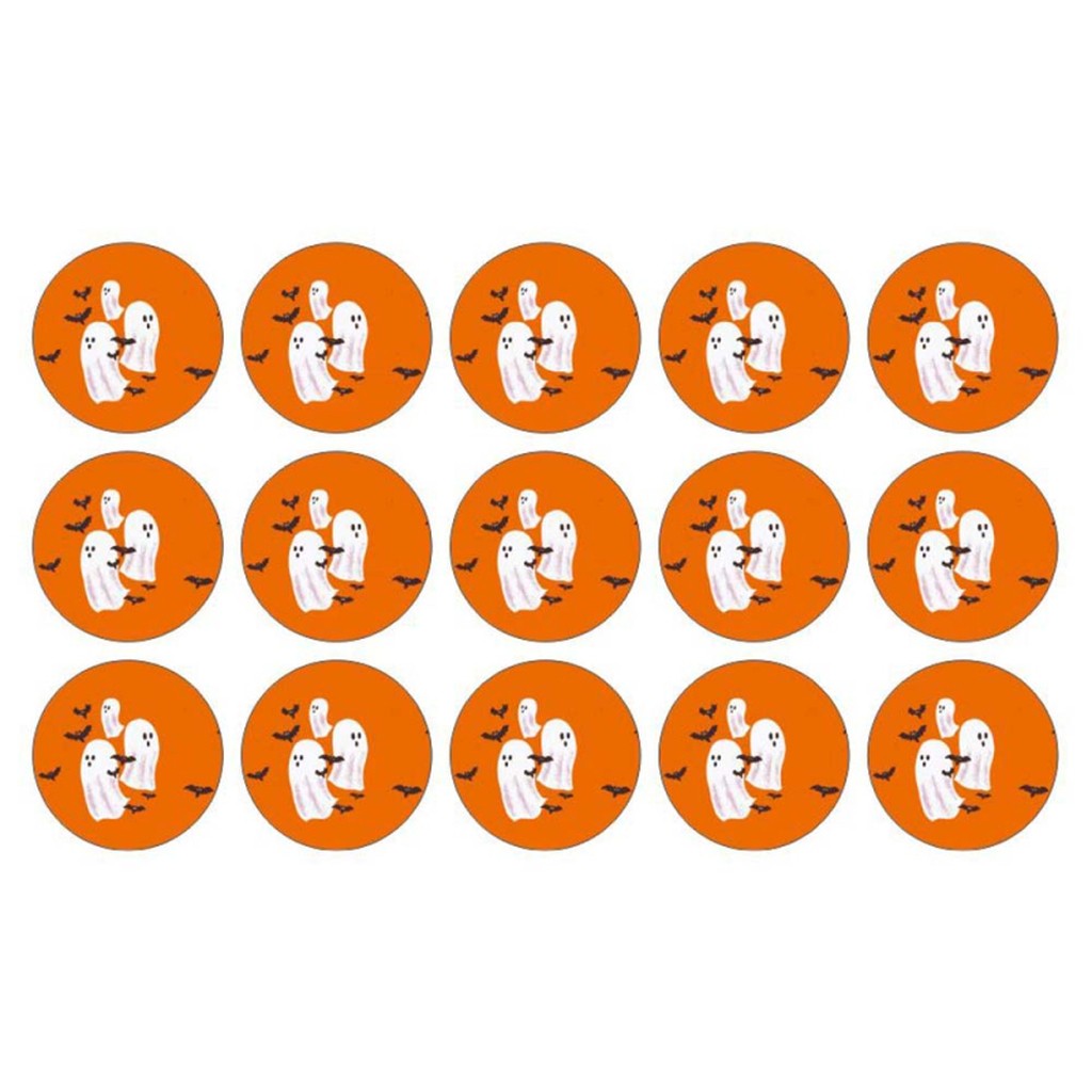 Halloween sukkerprint til muffins - Spøgelser
