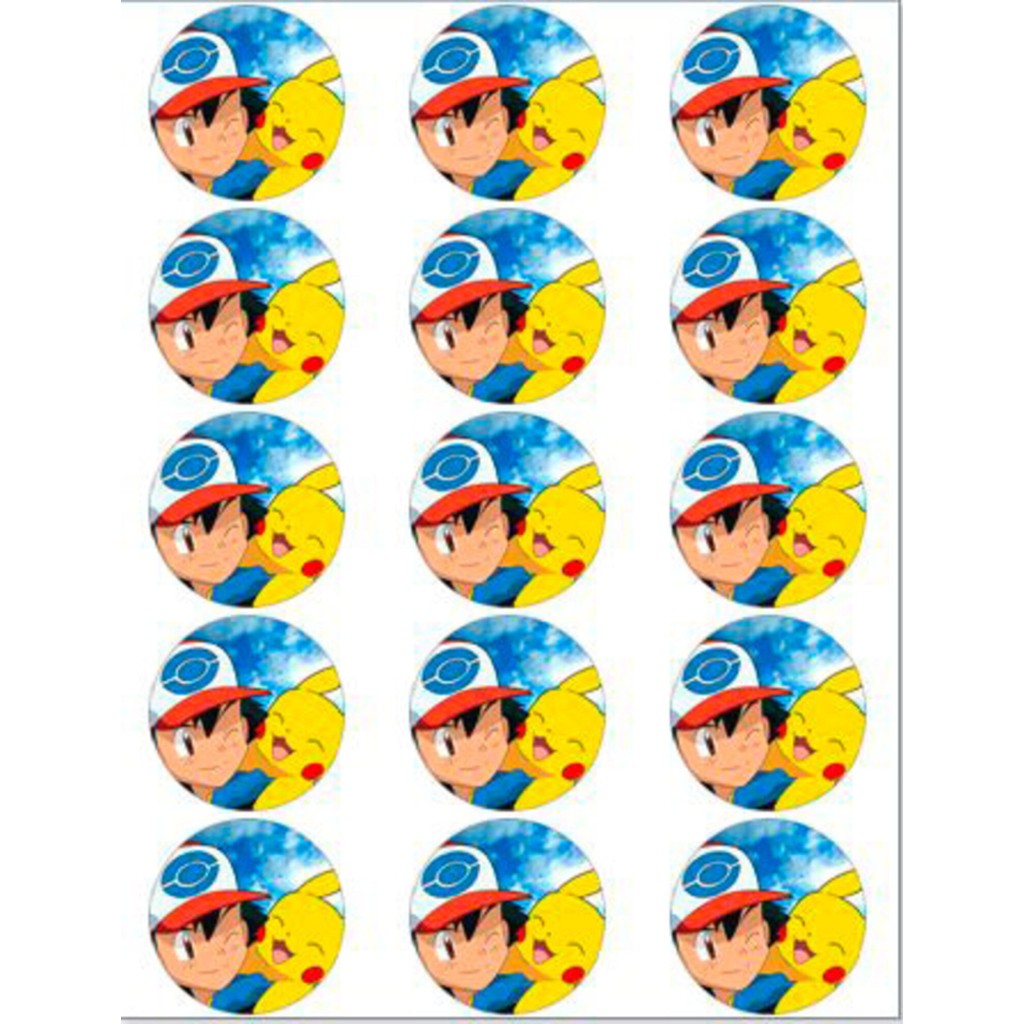 Pokemon muffinskageprint / sukkerprint