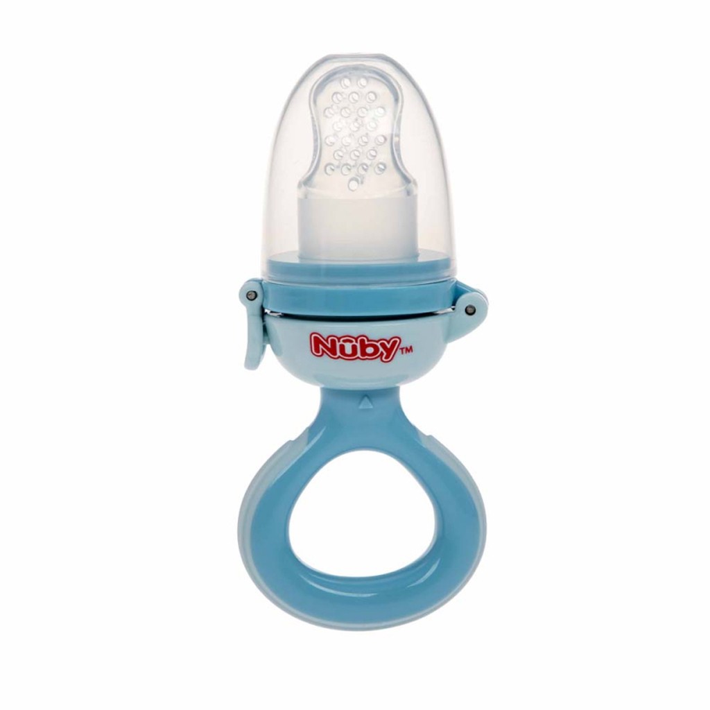 Nuby  Food Nibbler - Spis frugt sikkert - Blå