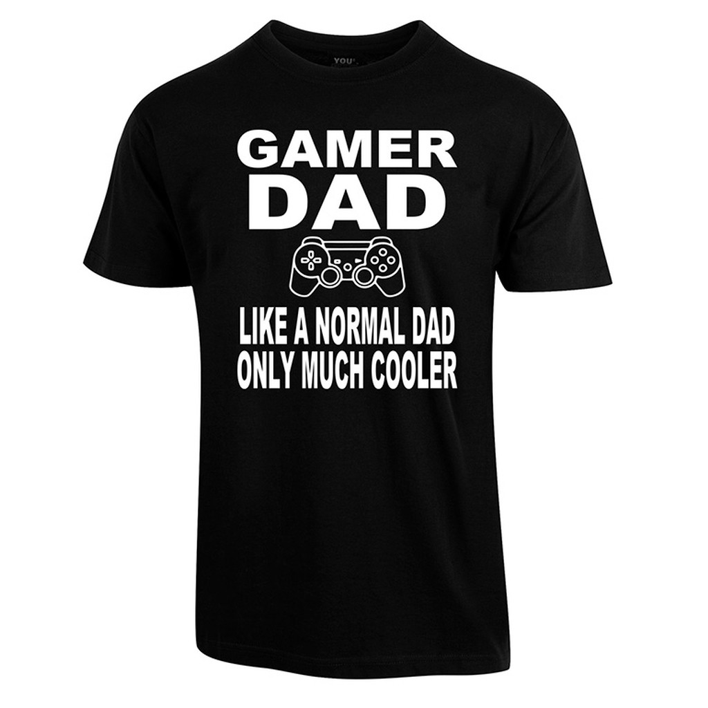 Gamer dad t-shirt - Sort