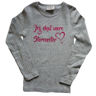 Jeg skal være storesøster t-shirt