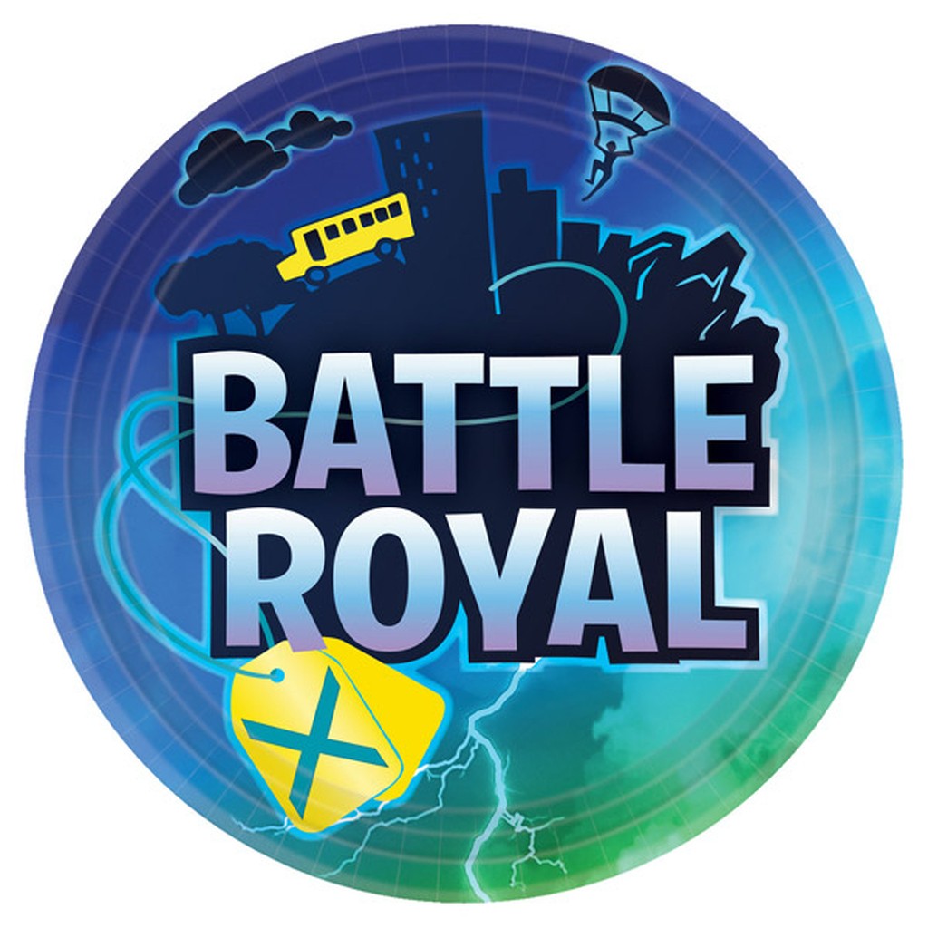 Fortnite / Gamer paptallerkner - 8 stk.