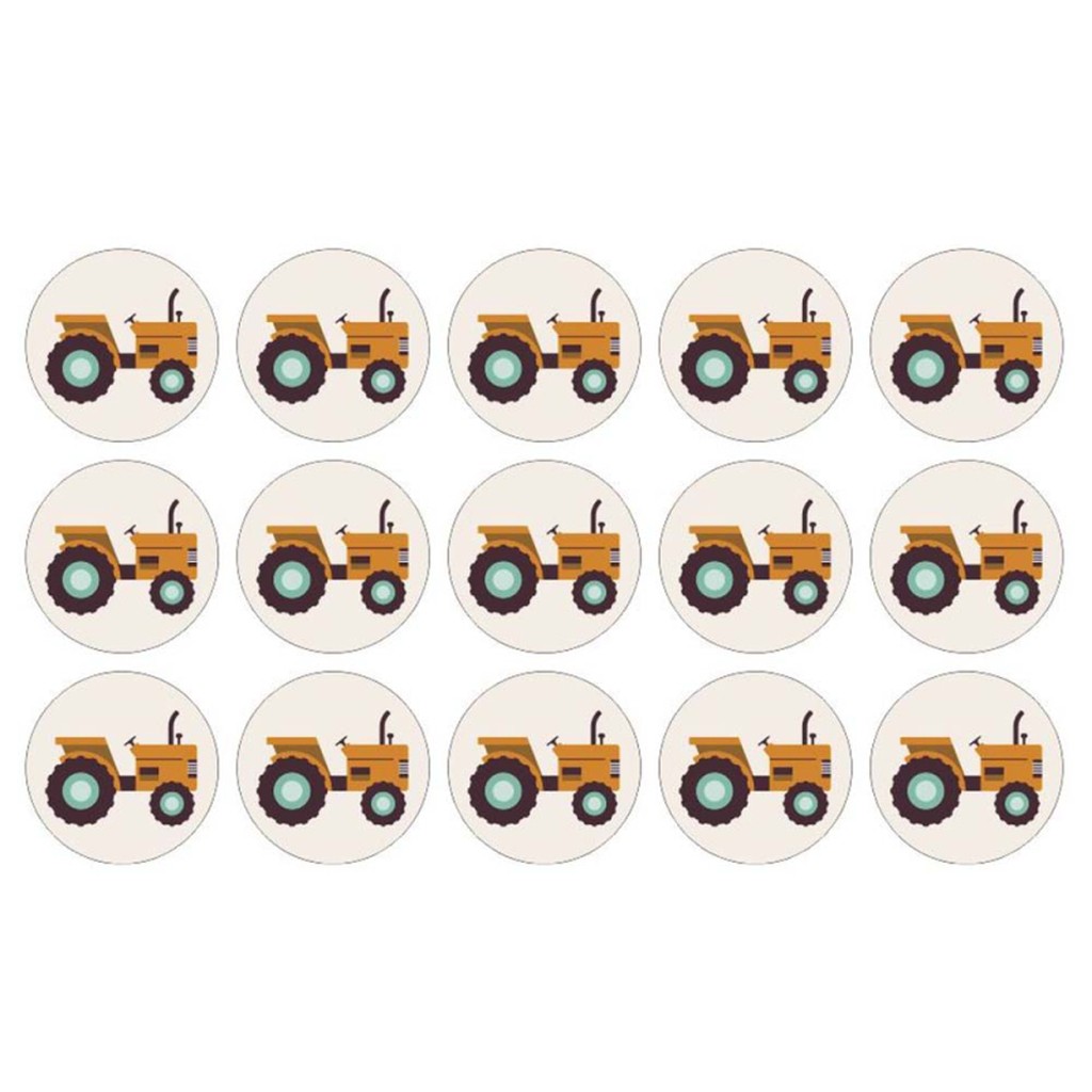 Traktor muffinskageprint / sukkerprint