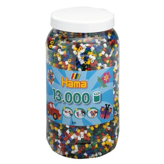 Hama perler midi 13000 stk - mix-66