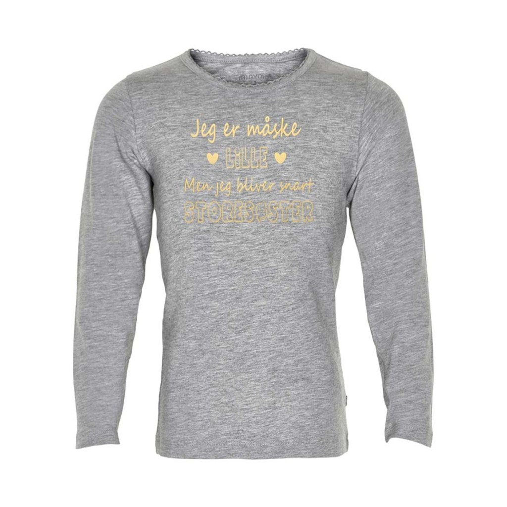 Storesøster t-shirt fra Minymo - Jeg er måske lille