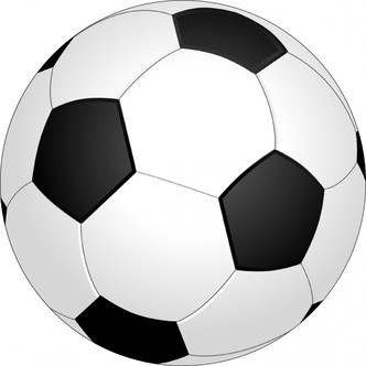 Fodbold rundt kageprint / sukkerprint - 19 cm.