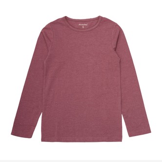 Minymo bluse til pige - Mørk rosa