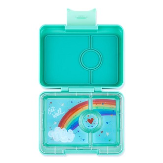 Yumbox snack madkasse 3 rum - Tropical Aqua Rainbow