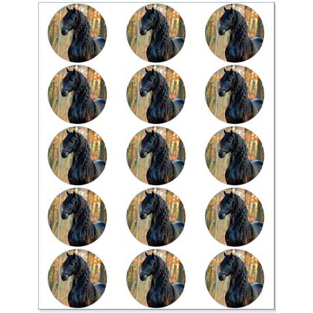 Heste muffinskageprint / sukkerprint