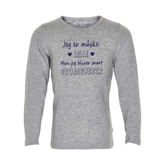 Storesøster t-shirt fra Minymo - Jeg er måske lille