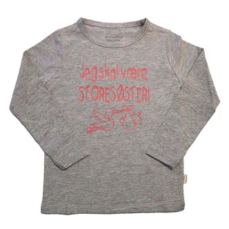 Storesøster t-shirt fra Minymo - Jeg er skal være storesøster