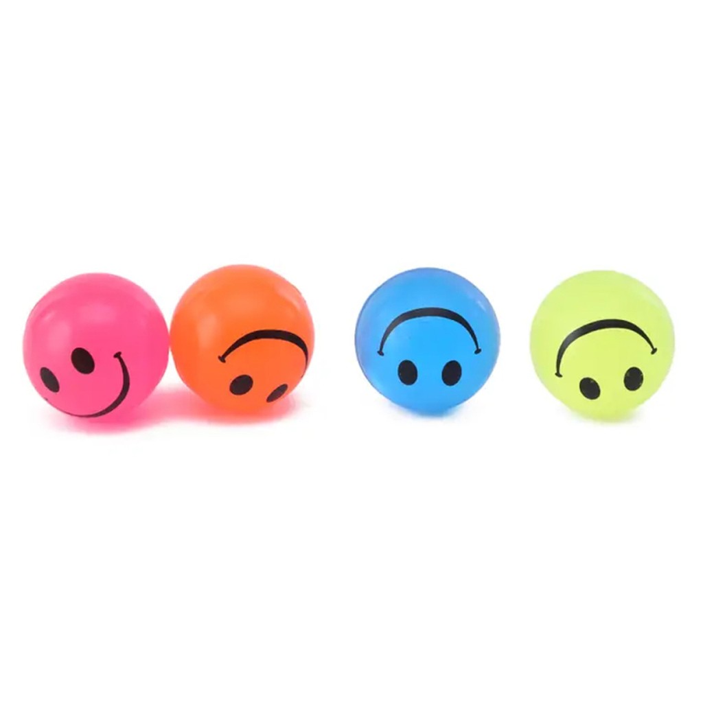 Smiley hoppebolde fra Magni 4 stk.