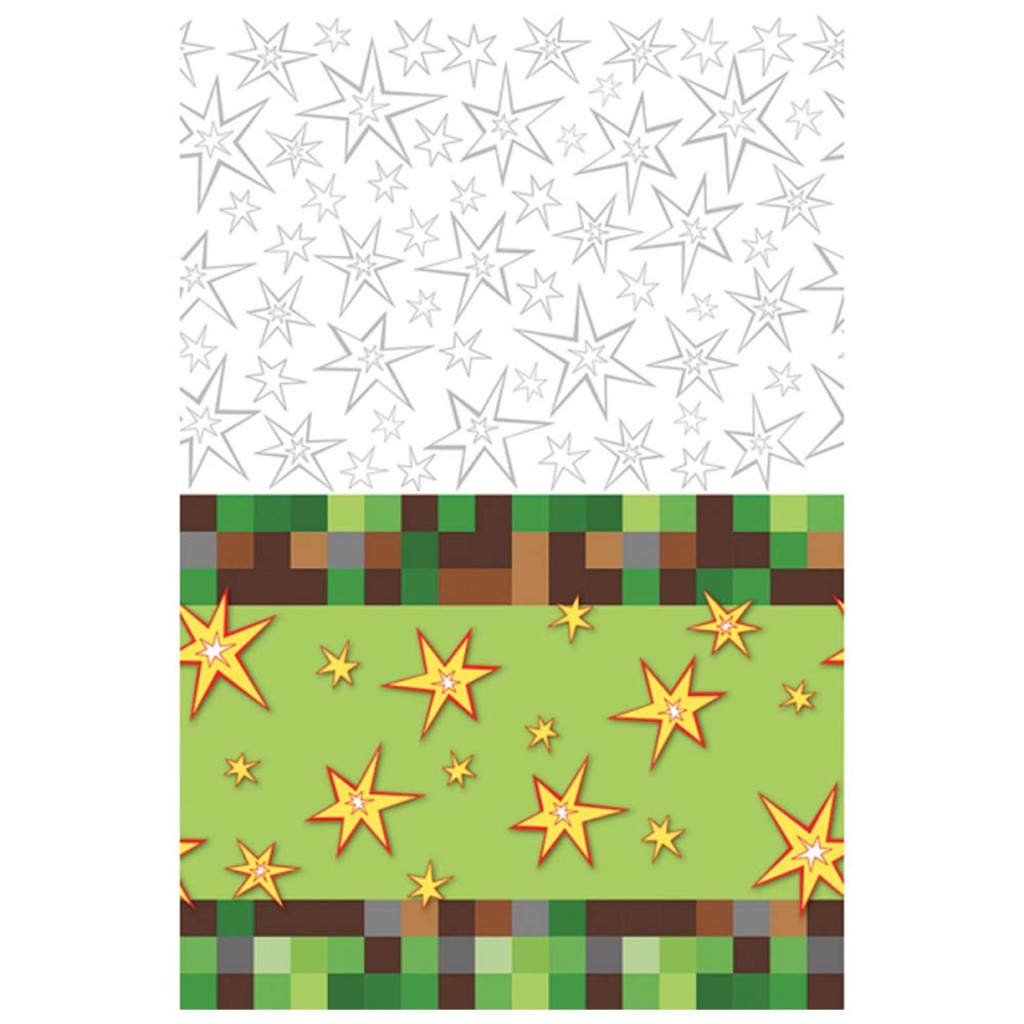 Minecraft dug 137 x 243 cm.
