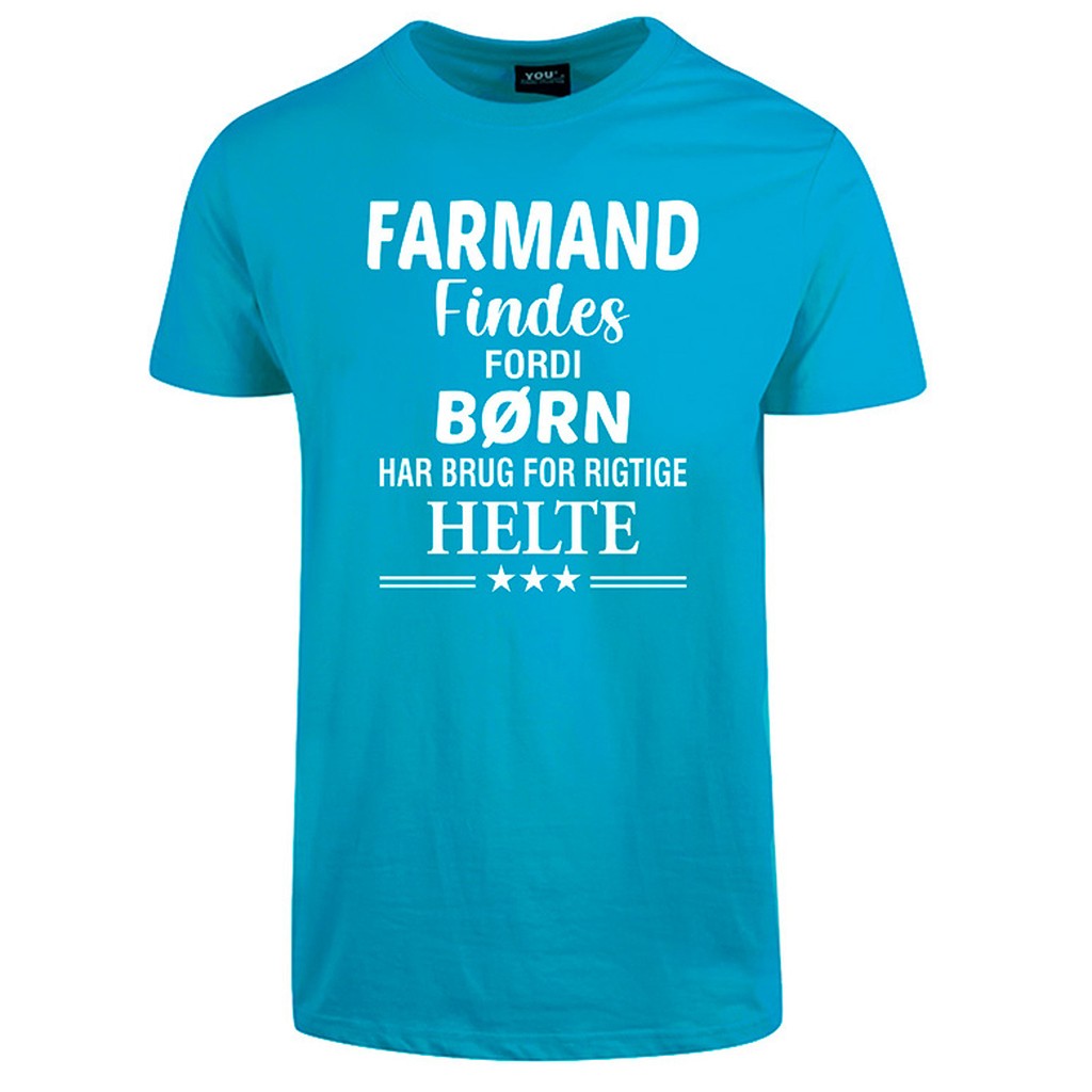 Farmand findes fars dag t-shirt - Turkis