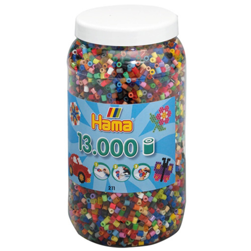 Hama perler midi 13000 stk - mix-68