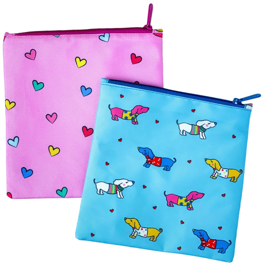 Genanvendelige madposer fra Yumbox 2 stk - Woof and Hearts