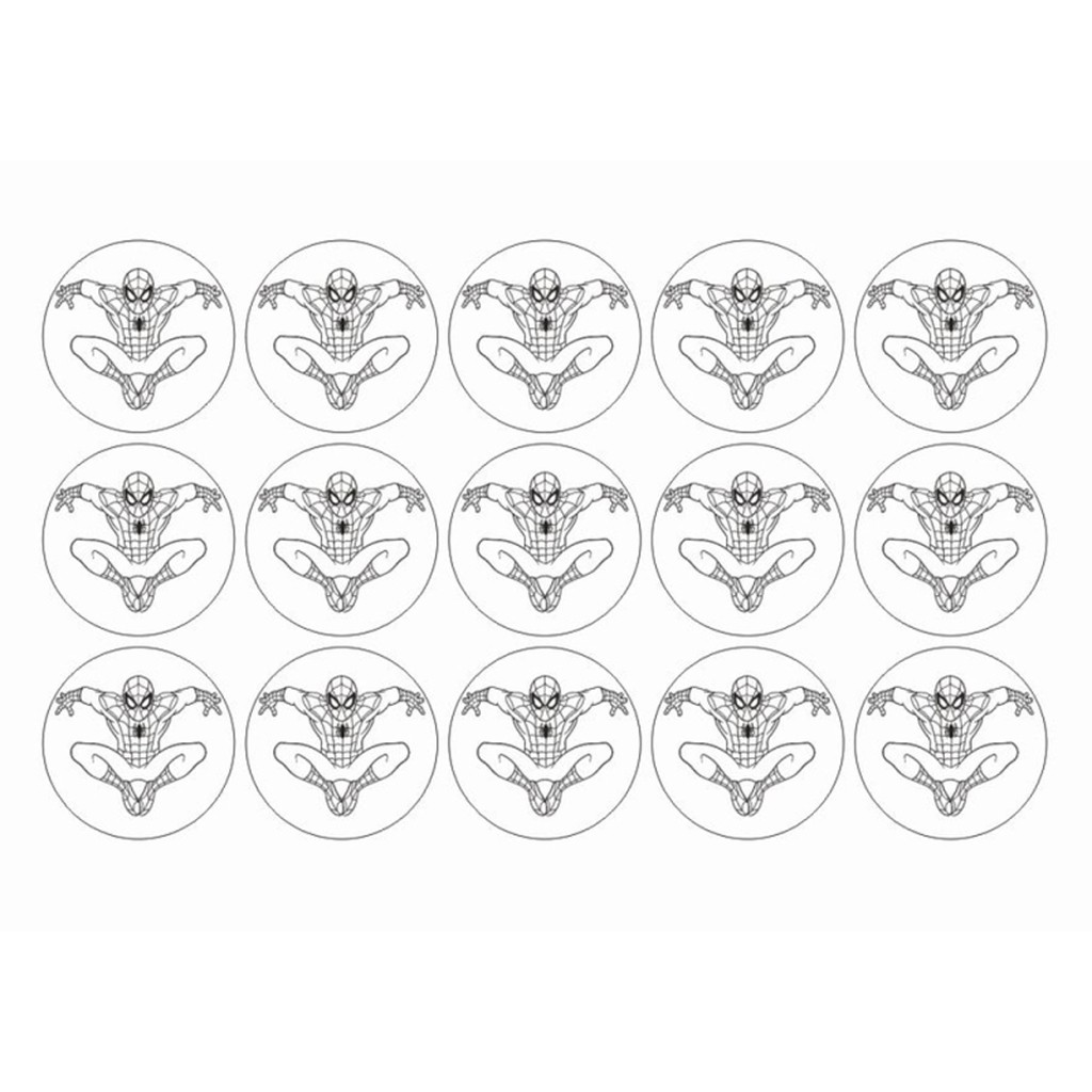Spiderman muffinskageprint / sukkerprint