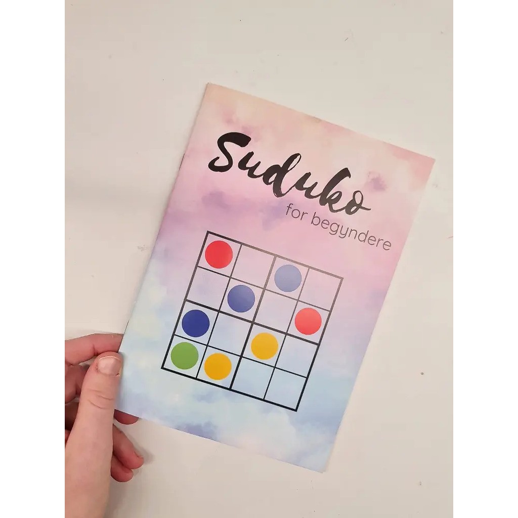 Sudoku for begyndere, 4x4 med farver - Print selv