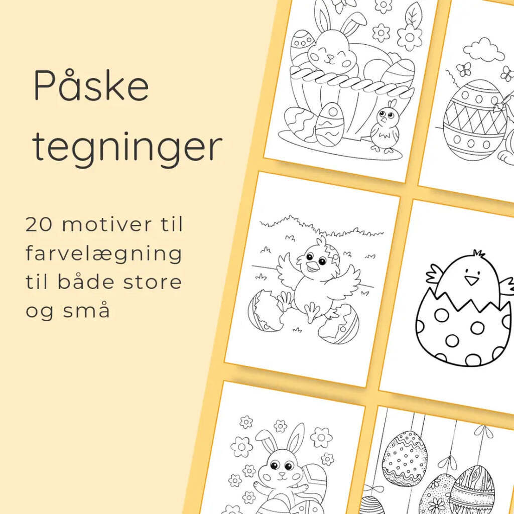 Print selv: Påske tegninger