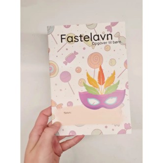 Fastelavnshæfte med opgaver - Printet hæfte
