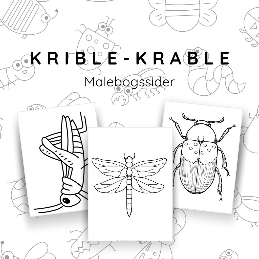 Krible-krable tegninger - print selv
