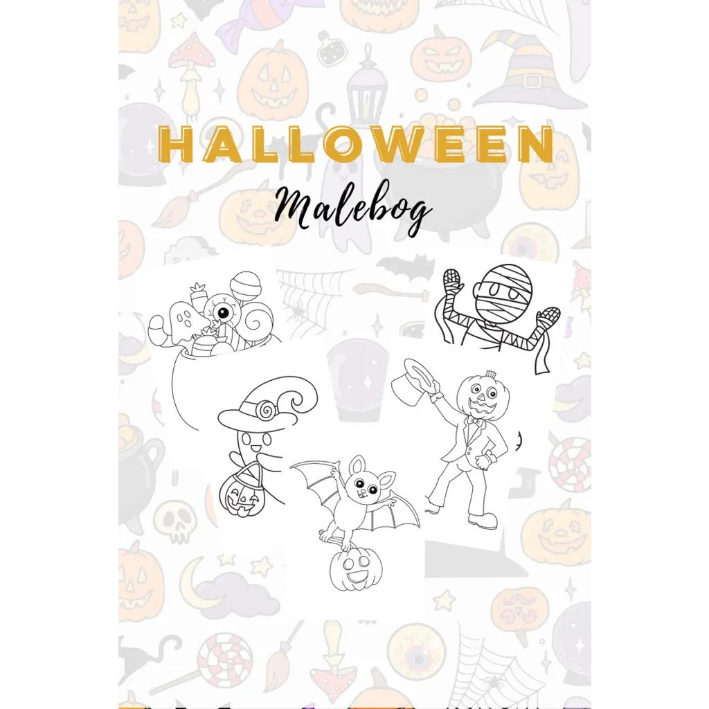 Halloween malebog - print selv
