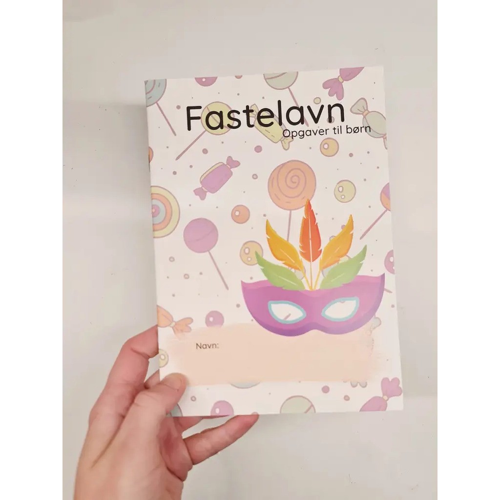 Fastelavnshæfte med opgaver - Print selv