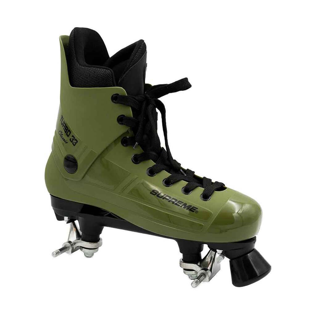 Supreme Turbo 33 Nylon Side-by-Side Rulleskøjte Army Grøn (kun støvle og understel)