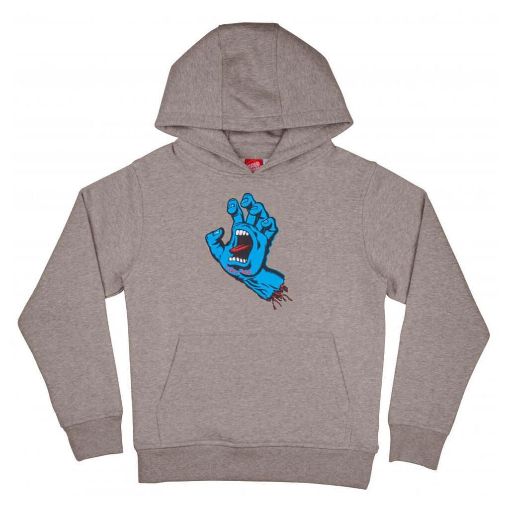 Santa Cruz Youth Screaming Hand Hættetrøje Heather Grey