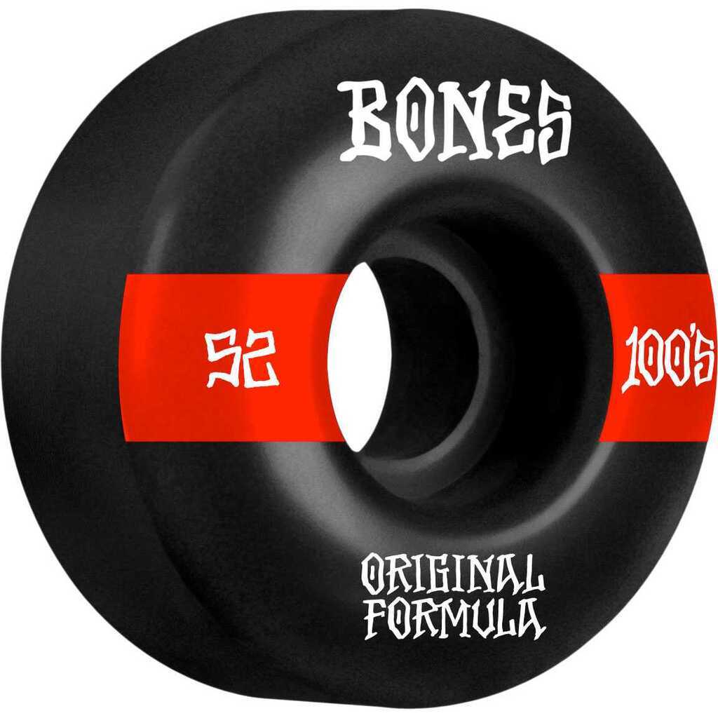 Bones Wheels OG Formula Skateboard Hjul 100 52mm V4 Wide 4pk Sort