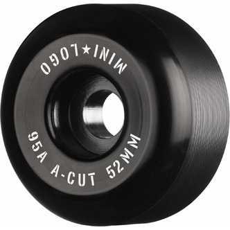 Mini Logo Skateboard Hjul A-cut "2" 52mm 95A Sort 4-pak