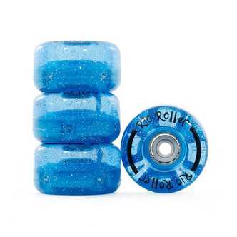 Rio Roller Light Up Rulleskøjtehjul Blå Glitter 58mm/82A