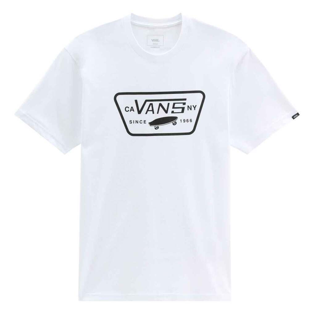 Vans Mens T-shirt Full Patch Hvid/Sort