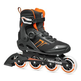 Rollerblade Macroblade Inline Rulleskøjte til herre 90mm BOA Sort/Orange