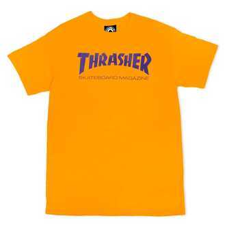 Thrasher Skate Magazine T-shirt Gold Purple