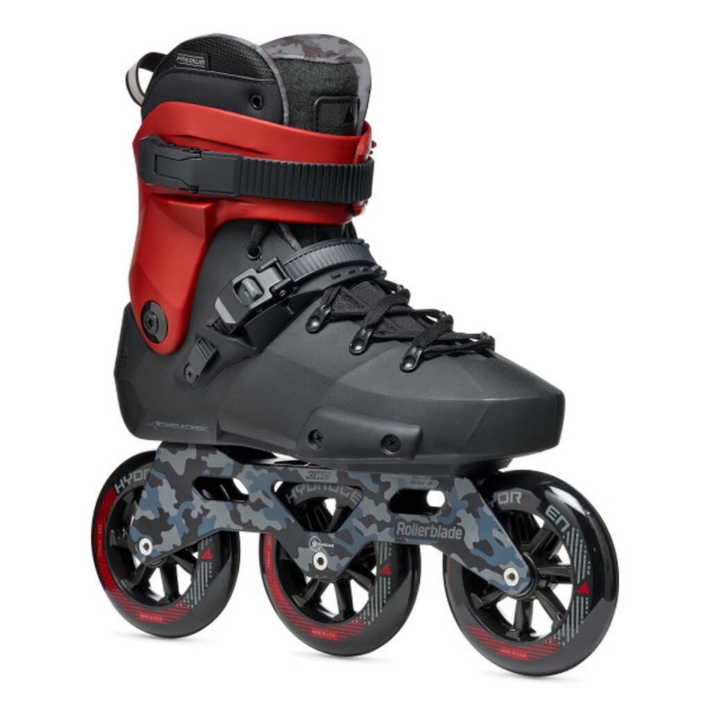 Rollerblade Twister 110  inline rulleskøjte sort med røde detaljer