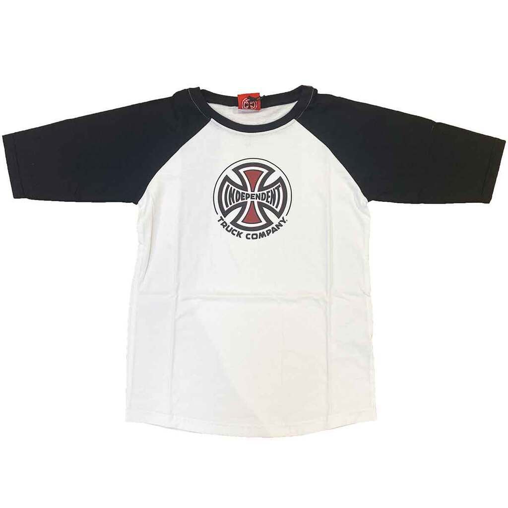 Independent Truck Co Long Sleeve Baseball T-shirt Sort/Hvid