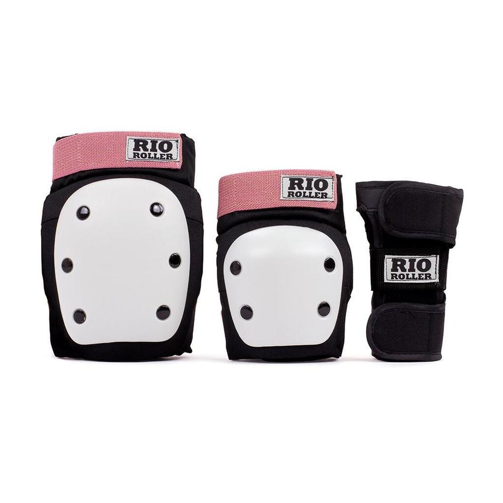 Rio Roller Triple Beskyttelsessæt Sort/Rose