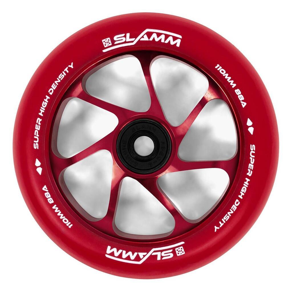 Slamm 110MM Team Hjul Rød/Rød 1 stk.