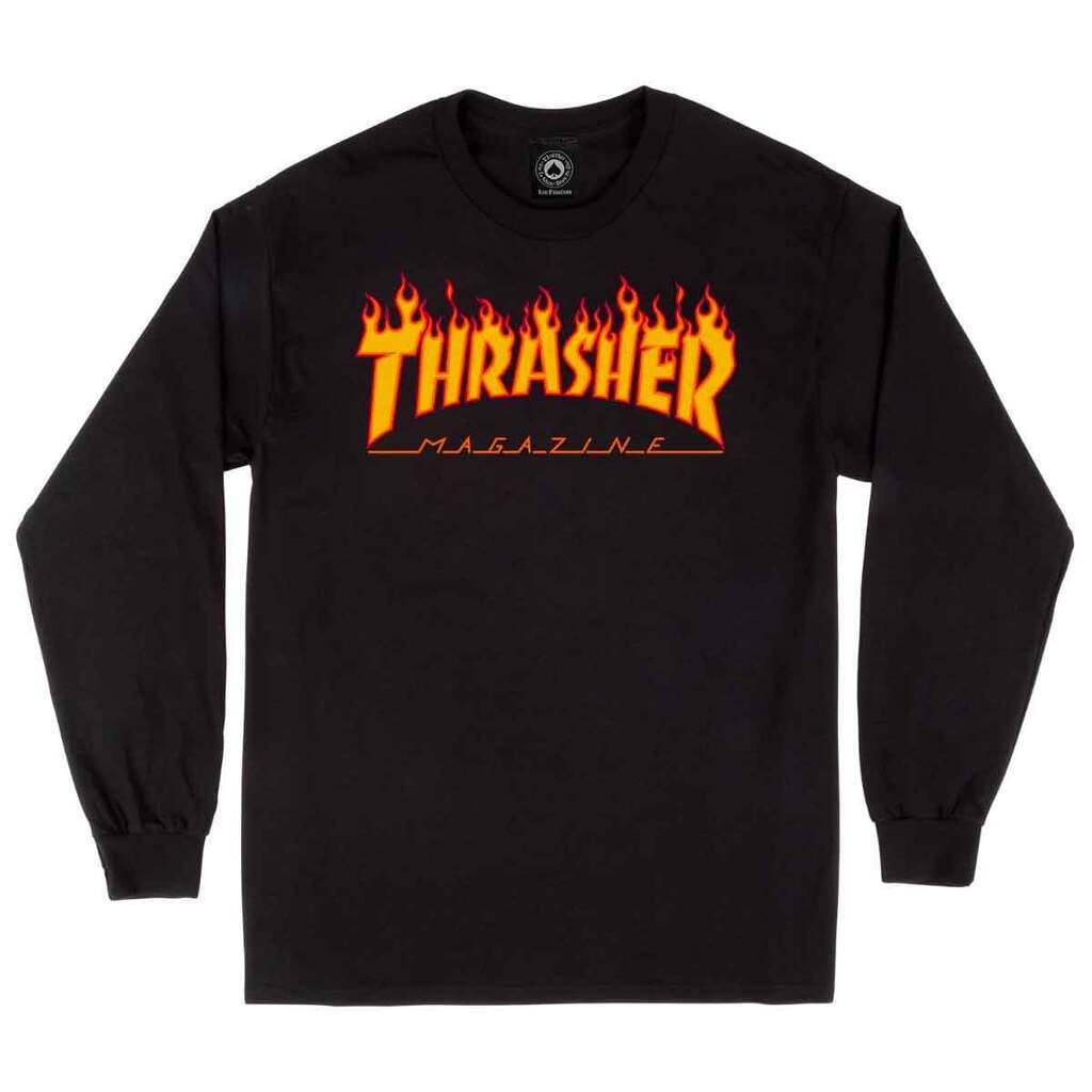 Thrasher Flame Sweatshirt Sort