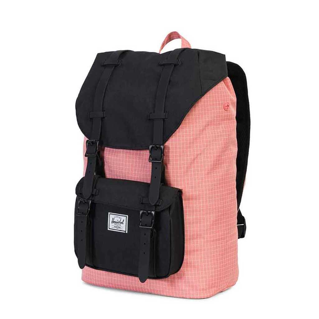 Herschel Little America Rygsæk Strawberry Ice Grid Sort 17L