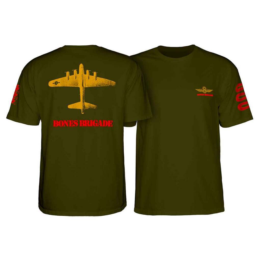 Bones Brigade Bomber T-shirt Military Green