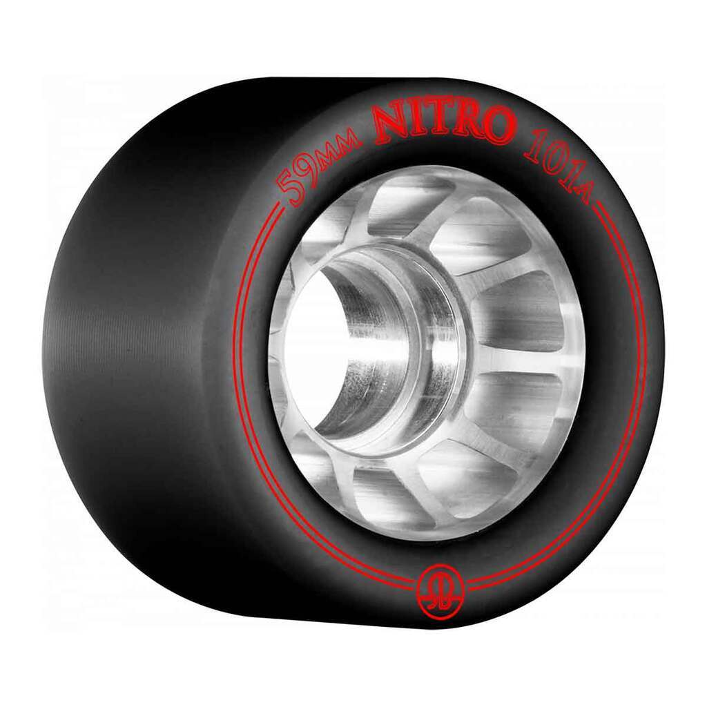 Rollerbones Nitro Wheel 59 mm 101A Sort 8pk