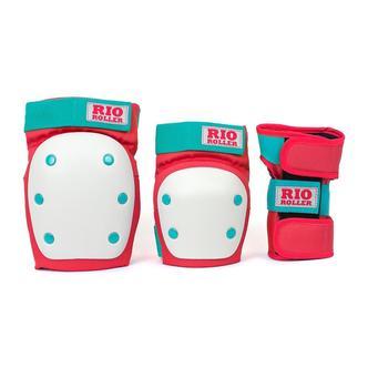 Rio Roller Triple Beskyttelsessæt Rød/Mint