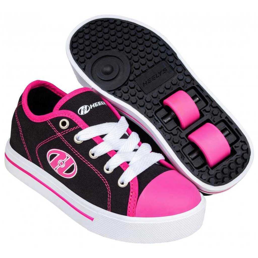 Heelys Classic X2 Skate Shoe Sort/Hvid/Hot Pink